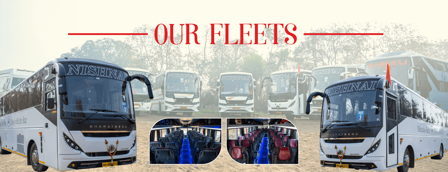 AC 2x2 pushback bus fleet for Mahabaleshwar tour from Mumbai